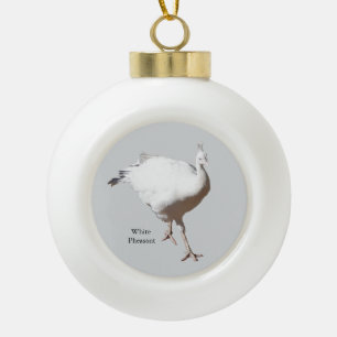 White Pheasant ornament