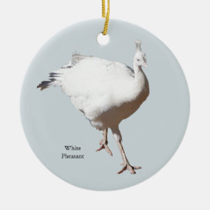 White Pheasant ornament