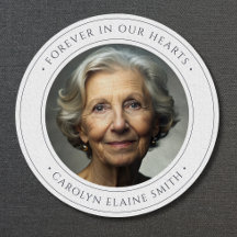 White Photo Memorial Tribute Remembrance