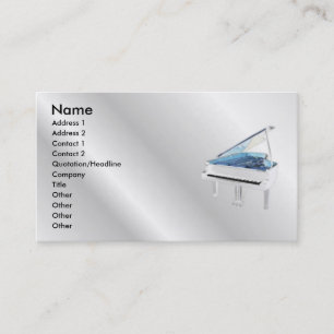 White Piano Profile Card