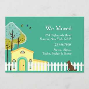 White Picket Fence Moving Announcement