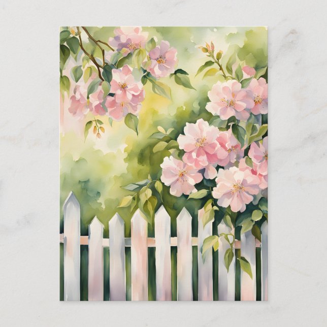 White Picket Fence Postcard (Front)