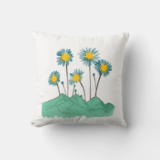 White Pillow with Kazakhstan Cultural Design