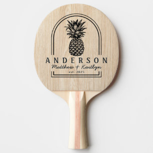 White Pine Pineapple Wedding Arch & Name Ping Pong Paddle