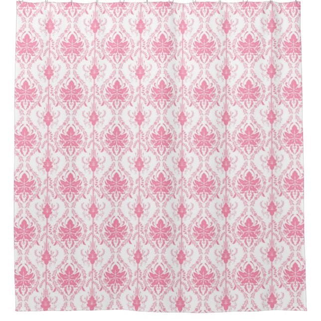 white pink damask pattern  (Front)