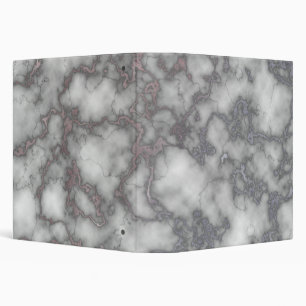 White pink Marble Binder
