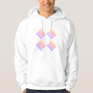 White & pinkish Hoodies