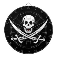 White, Pirate Flag Calico Jack, Skull & Cutlass