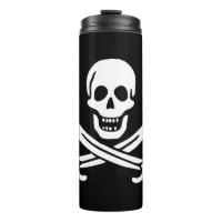 White, Pirate Flag Calico Jack, Skull & Cutlass 