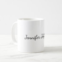 White Plain Modern Handwriting Your Name