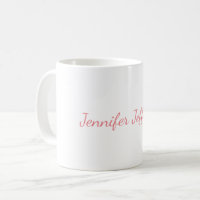 White Plain Modern Handwriting Your Name