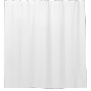 white plain showercurtain
