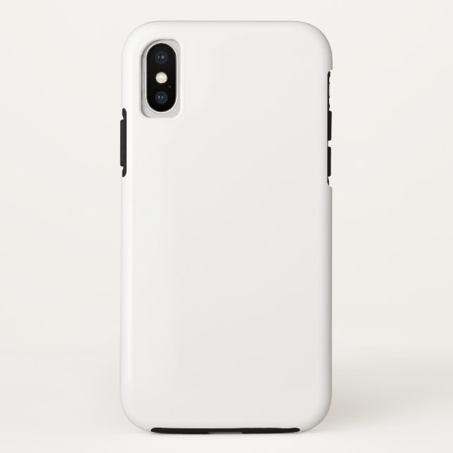 White Plain solid colour Case-Mate iPhone Case (Back)