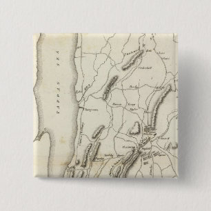 White Plains and Weapons 2 Inch Square Button