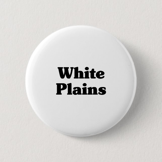 White Plains  Classic t shirts 2 Inch Round Button (Front)