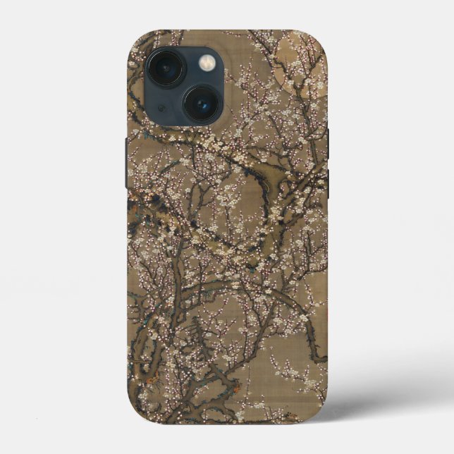 White Plum Blossoms and Moon by Ito Jakuchu Case-Mate iPhone Case (Back)