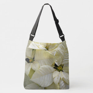 White Poinsettias Crossbody Bag