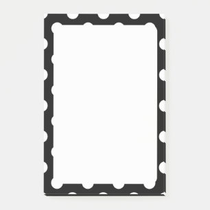 White Poka Dots Post-It® Notes,  Post-it Notes