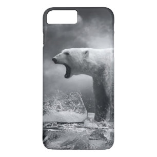 White Polar Bear Hunter on the Ice in water iPhone 8 Plus/7 Plus Case