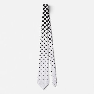 White polka dot graduation and black background tie