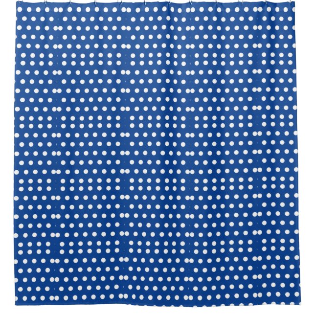 White Polka Dot on Blue Background (Front)