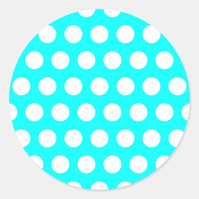 White Polka Dot Sticker (Front)