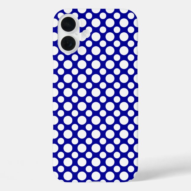 White Polka Dots Big and Small iPhone 8/7 Case (Back)