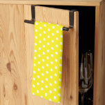 White Polka Dots Bright Yellow Chic Retro Vintage Kitchen Towel<br><div class="desc">Custom Elegant Classic Rustic White Polka Dots Template Cute Kitchen & Dining / Table & Kitchen Linens / Retro / Vintage Bright Yellow Kitchen Towel.</div>