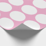 White Polka Dots Geometric Pattern Light Pink Wrapping Paper<br><div class="desc">Designed with white dots patterns in solid pink background. You may change to any background colour as you wish. Great for birthdays,  holidays or any celebrations or events!</div>