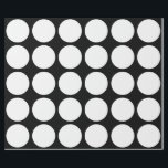 White Polka Dots Large Geometric Pattern Black Wrapping Paper<br><div class="desc">Designed with white dots patterns in solid black background. You may change to any background colour as you wish. Great for birthdays,  holidays or any celebrations or events!</div>