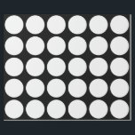 White Polka Dots Large Geometric Pattern Black Wrapping Paper<br><div class="desc">Designed with white dots patterns in solid black background. You may change to any background colour as you wish. Great for birthdays,  holidays or any celebrations or events!</div>