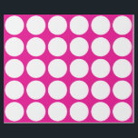 White Polka Dots Large Geometric Pattern Pink Wrapping Paper<br><div class="desc">Designed with white dots patterns in solid pink background. You may change to any background colour as you wish. Great for birthdays,  holidays or any celebrations or events!</div>