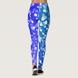 white polka dots leggings