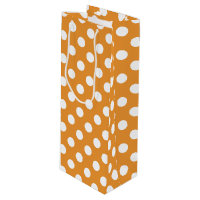 White polka dots on amber