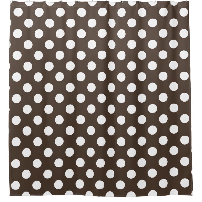 White polka dots on brown (Front)