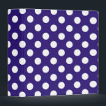 White polka dots on dark blue binder<br><div class="desc">White polka dots on dark blue</div>
