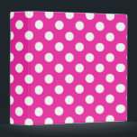 White polka dots on fuchsia binder<br><div class="desc">White polka dots on fuchsia</div>