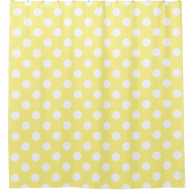 White polka dots on lemon yellow (Front)