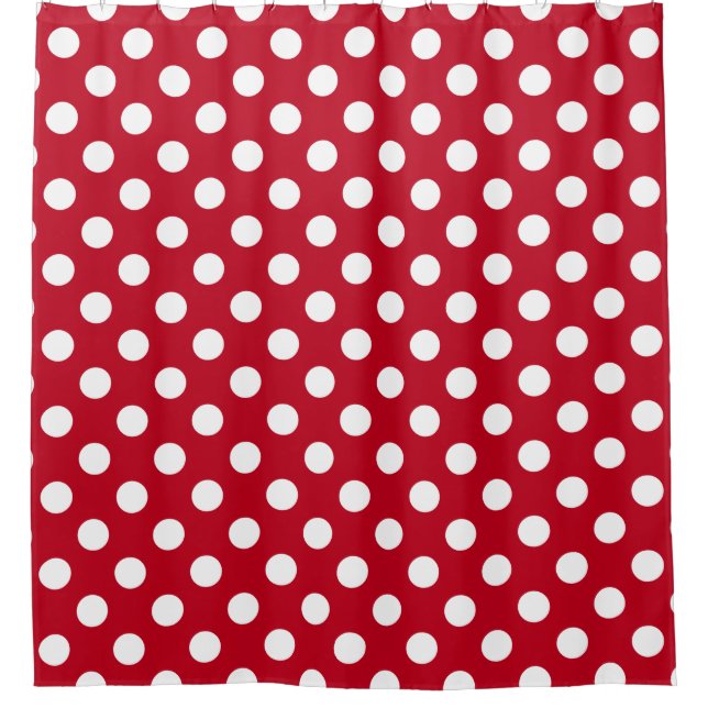 White polka dots on red (Front)