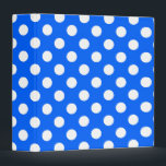 White polka dots on royal blue binder<br><div class="desc">White polka dots on royal blue</div>