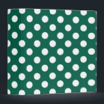 White polka dots on sage green binder<br><div class="desc">White polka dots on sage green</div>
