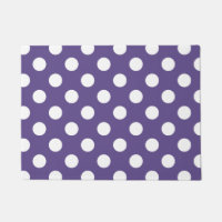 White polka dots on ultra violet