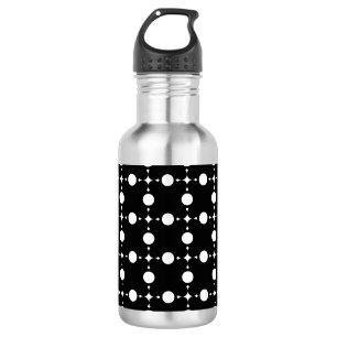 White Polka Dots, Polka Dot Pattern, Dots, Dotted 532 Ml Water Bottle