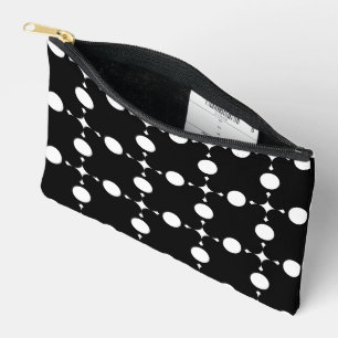 White Polka Dots, Polka Dot Pattern, Dots, Dotted Accessory Pouch