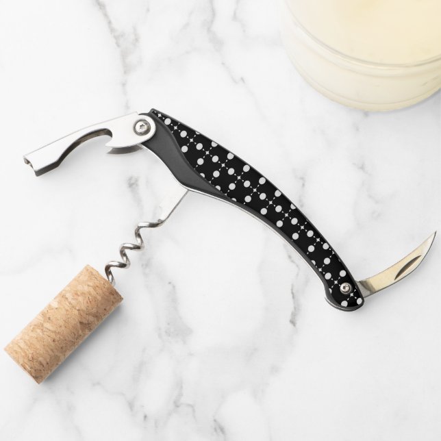 White Polka Dots, Polka Dot Pattern, Dots, Dotted Corkscrew (Front)