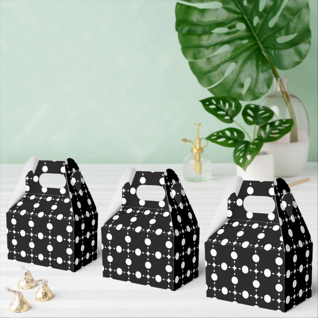 White Polka Dots, Polka Dot Pattern, Dots, Dotted Favor Box (Multiple)