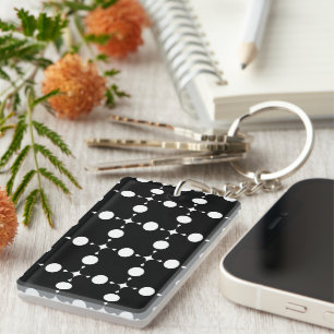 White Polka Dots, Polka Dot Pattern, Dots, Dotted Keychain