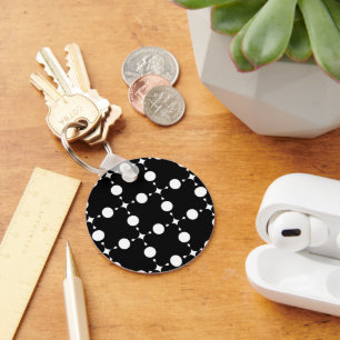 White Polka Dots, Polka Dot Pattern, Dots, Dotted Keychain