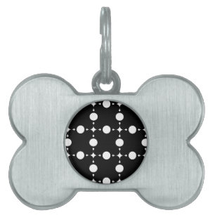 White Polka Dots, Polka Dot Pattern, Dots, Dotted Pet ID Tag