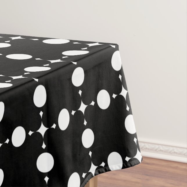 White Polka Dots, Polka Dot Pattern, Dots, Dotted Tablecloth (In Situ)